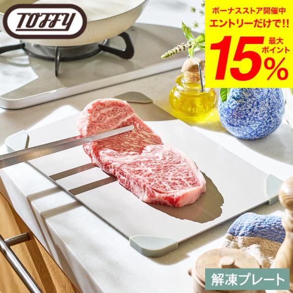 Toffy トフィー 解凍プレート K-KU23-GE / 急速解凍 家庭用 解凍皿
