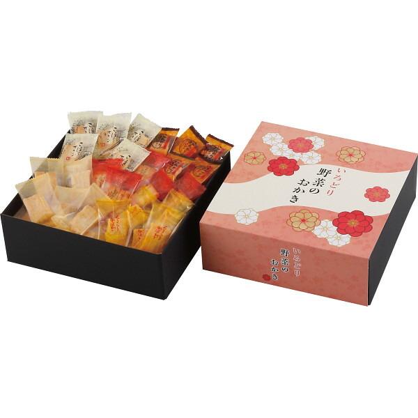 国産もち米を使用した野菜が入ったおかきを便利な個包装にしてバラエティ豊かに詰合せました。