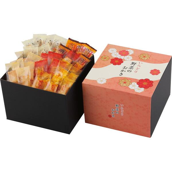 国産もち米を使用した野菜が入ったおかきを便利な個包装にしてバラエティ豊かに詰合せました。