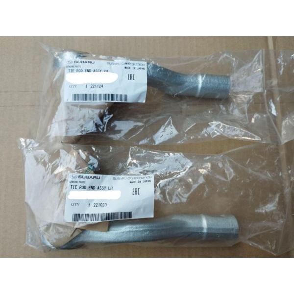 タイロッドエンド　左右2個セット　純正 ☆スバル純正新品☆希少！湾曲タイロッドエンド左右セット 新品ナット
