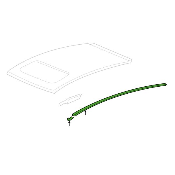 ☆ ホンダ 純正 新品 シビック タイプR EP3型 3ドア用 ルーフモール