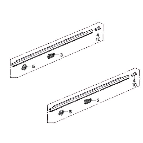 ◆新品 ホンダ純正 ビート PP1 フロントルーフ ピラー ウェザーストリップ ☆ ホンダ 純正 新品 ビート PP1 ドアベルトモール 水切りモール
