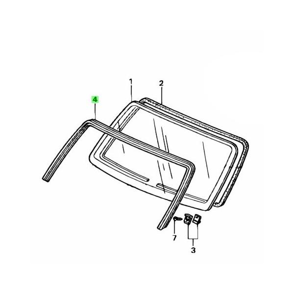 ☆ ホンダ 純正 新品 EK2 EK3 EK4 EK9 シビック フロントガラス モール