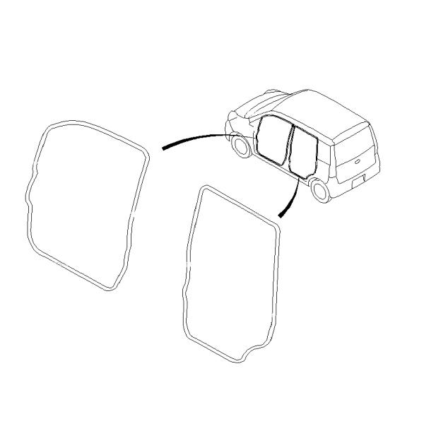 ☆スバル純正新品☆ステラ RN系 ボディ サイド リア ウェザー