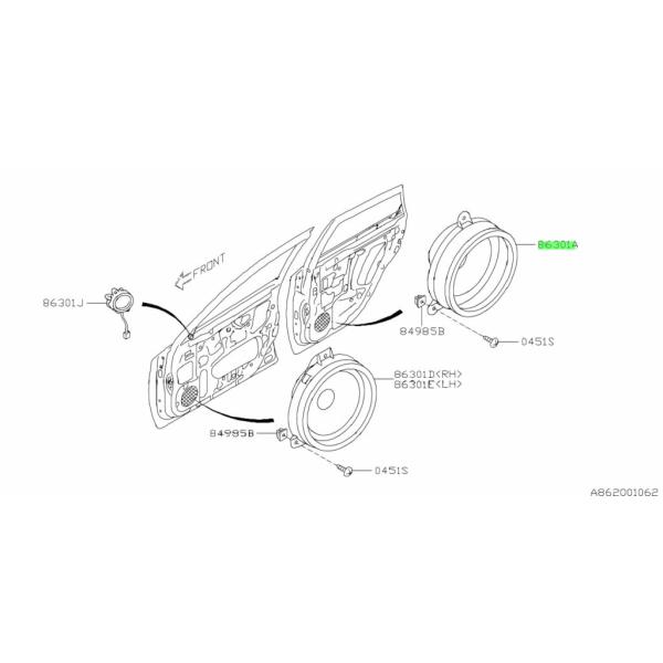★ スバル 純正 新品  WRX レヴォーグ リア スピーカー [一式] SUBARU