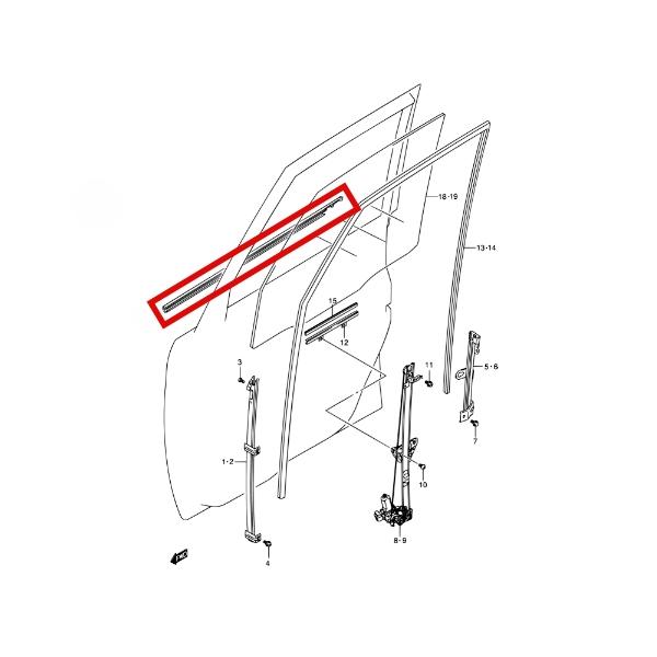 ☆ スズキ 純正 新品 27MK21S パレット 右側 フロントドア アウト