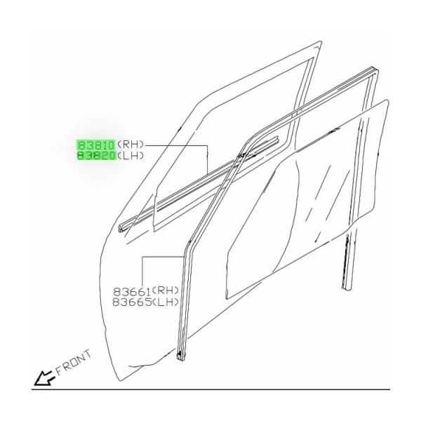 ☆ スズキ 純正 新品 JB23W JB33W JB43W ジムニー フロント ドア