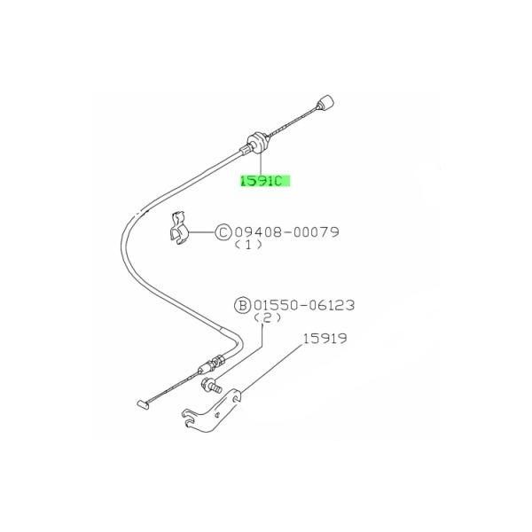 スズキ 純正 新品 EA11R EA21R カプチーノ アクセルワイヤーケーブル
