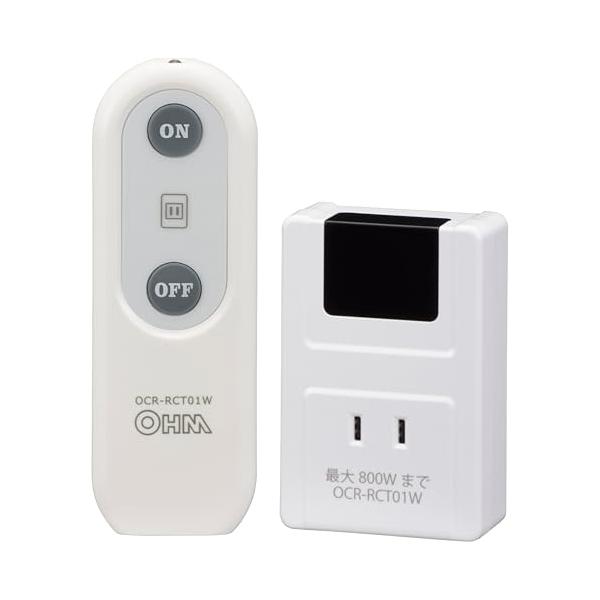 オーム(OHM) リモコンコンセント 電気器具専用 コンセントスイッチをリモコン操作 リモコン電源スイッチ 離れた場所からコンセントをオンオフ オーム