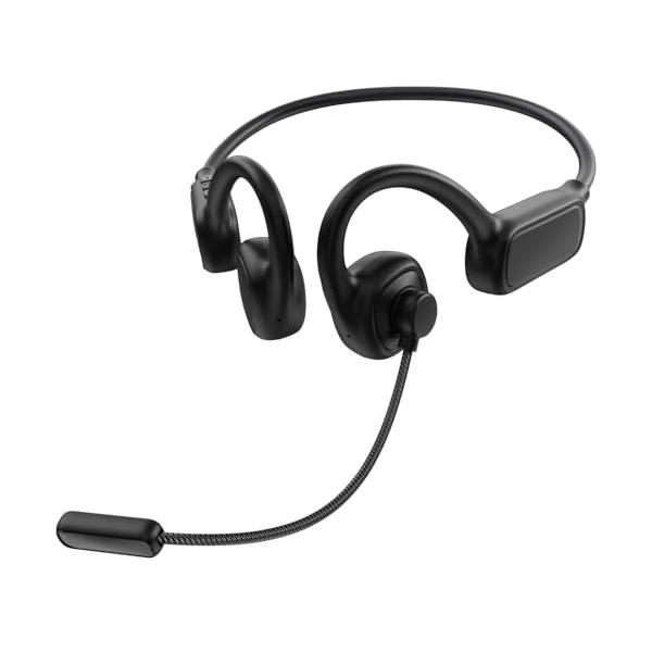 【ビジネスに最適！スムーズな通話を実現！】Bluetooth ヘッドセット マイク付き Bluetooth5.4+EDR イヤホンマイク オープンイヤー イヤホン ビジネ