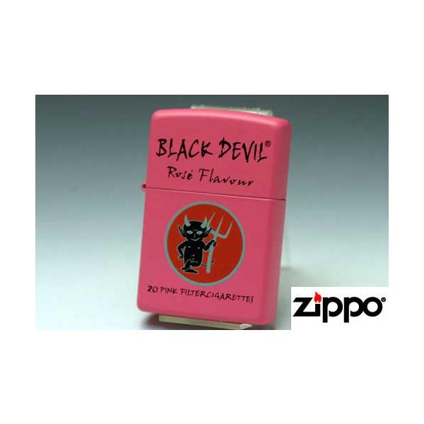 Zippo 【ブラックデビルシリーズ】ブラックデビル・ピンクジッポー