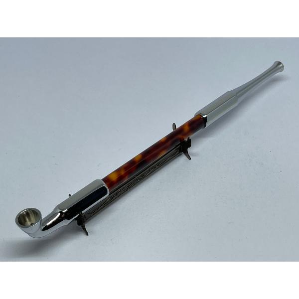 楽天市場】茂作煙管 純銀六寸延べ 約180mm きせる 純銀 煙管 も