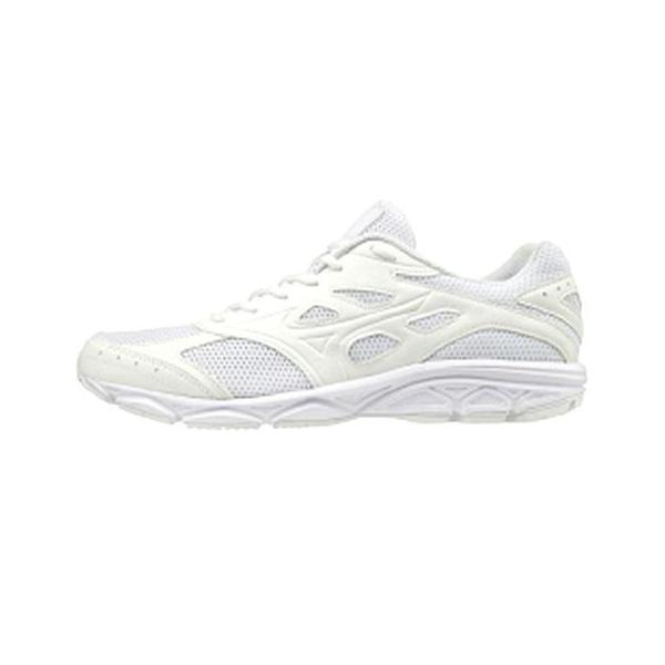 ミズノ ランニングシューズ【マキシマイザー21】 mizuno K1GA190201 ホワイト 通学 体育　