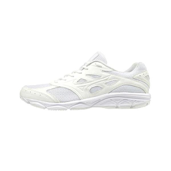 ミズノ ランニングシューズ【マキシマイザー21】 23.0cm ホワイト mizuno K1GA190201 ジョギング ウォーキング 通学 体育