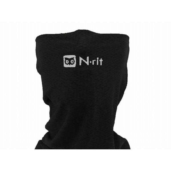 エヌリット(Nrit) TUBE9 COOL 抗菌防臭ネックゲイター 飛沫拡散防止フェイスマスク 吸汗速乾 接触冷感素材 4WAYストレッチ素材 1610275 190ブラック