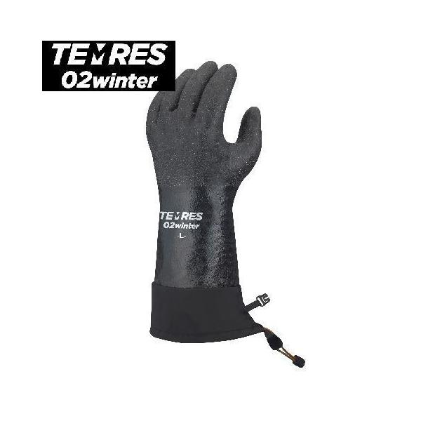 TEMRES 02 winter ショーワグローブ L ブラック カフ付き防寒手袋 テムレス02 スキー スノーボード アウトドア