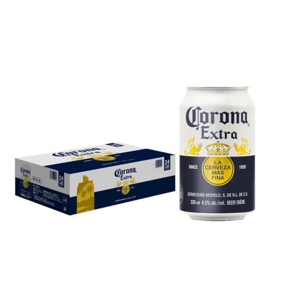 他サイト： 【1ケース24本】Corona Extra コロナ・エキストラ 缶 330ml×24本入【ビール 海外 缶】の商品画像