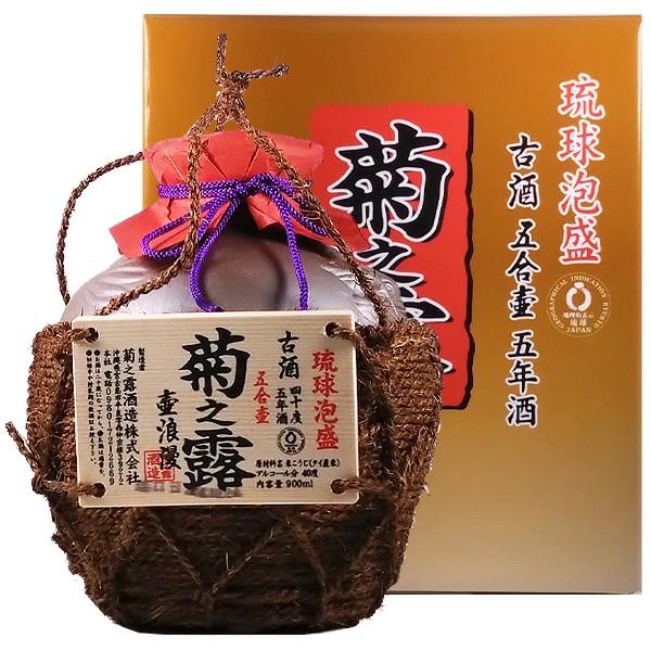 泡盛 菊之露 壺浪漫 古酒5年 40度 900ml【菊之露酒造 沖縄県