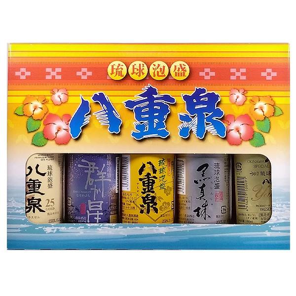 泡盛 八重泉 ミニボトル5本セット 100ml×5本【八重泉酒造 沖縄県 