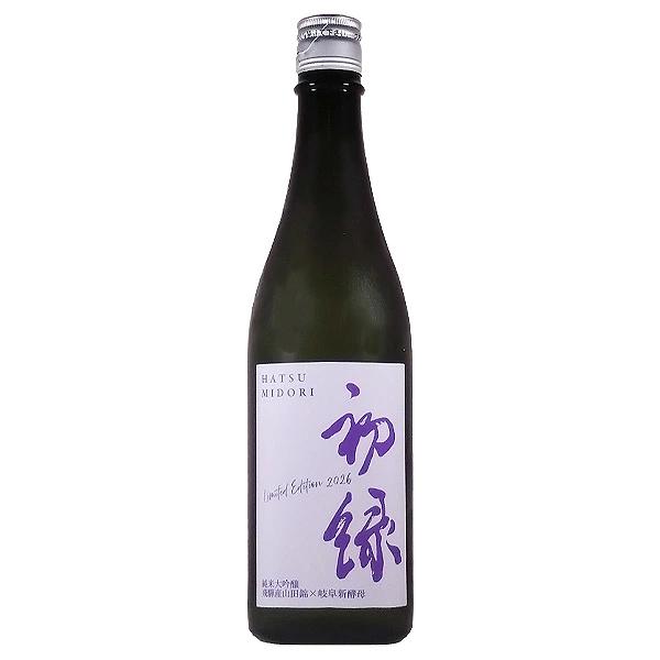 【要冷蔵】日本酒［限定］初緑 飛騨産山田錦×岐阜新酵母 純米大吟醸 720ml【奥飛騨酒造株式会社 岐阜県】