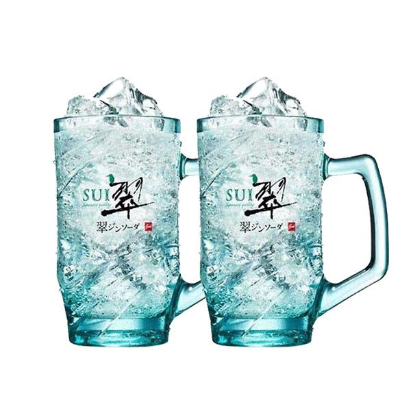 翠オリジナルジョッキ付き 2個セット Amazon.co.jp: 翠ジンソーダ 翠オリジナルジョッキ2つセット