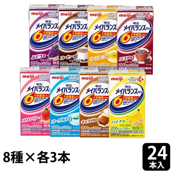 明治 メイバランスMini 125ml 計24本 (8種×3本)