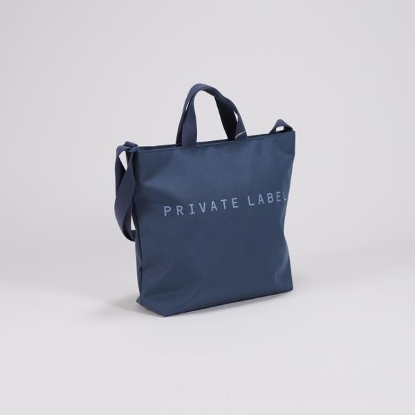 エース PRIVATE LABEL カジュアルショルダー付トート スモークブルー