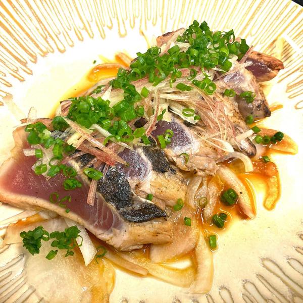 中村魚市 塩ポン酢と醤油ポン酢でいただくカツオ塩たたきスライス 100g 計6袋