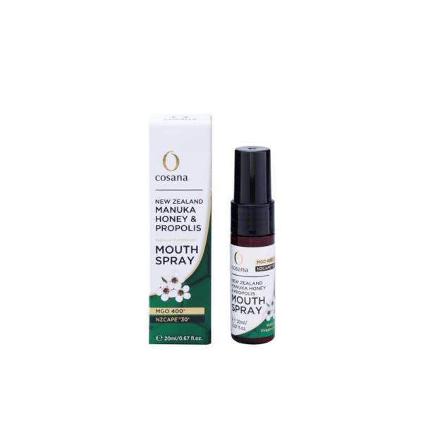 ニュージーランド産マヌカハニーMGO400+ 10%使用・プロポリスNZCAPE30+ 2%使用！ペパーミントオイル、スターアニスオイル、クローブオイル、セイヨウニワトコ花エキス、タイムエキス使用しさわやかなハーブの香りでお口のにおいが気に...