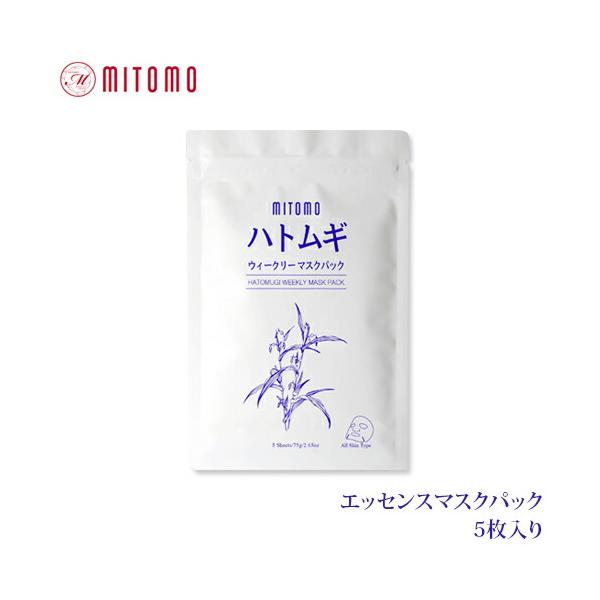 ハトムギ フェイス&ネックマスクパック 7枚セット マスクシート Amazon | MITOMO SKINCARE ハトムギフェイス＆ネックマスク