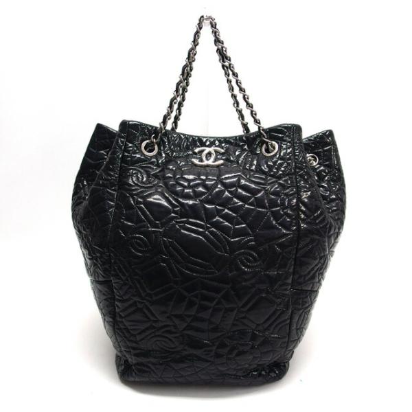 シャネル CCステッチ ビニール（ソフトエナメル風） トートバッグ