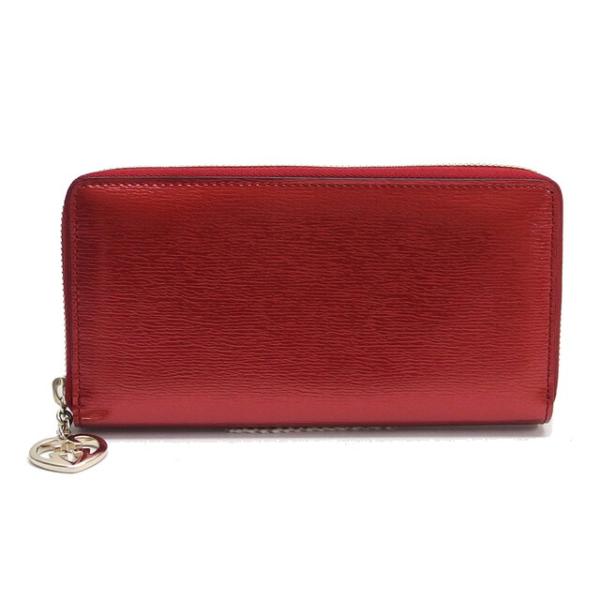 グッチ ラブリー ハートインターロッキング ラウンドファスナー長財布