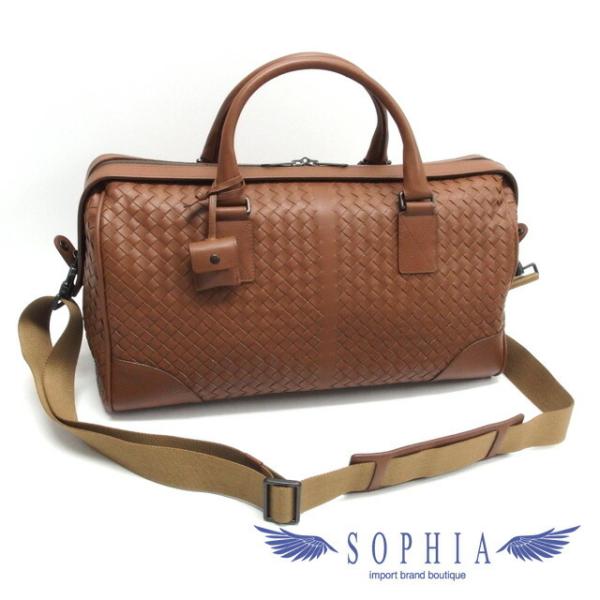 ☆ボッテガヴェネタ イントレチャート2way ボストンバック ブラウン☆