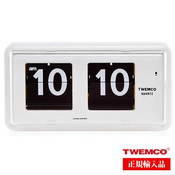 TWEMCO トゥエンコ QT-30　置き掛け兼用パタパタ時計 sophias_qt-30-wt