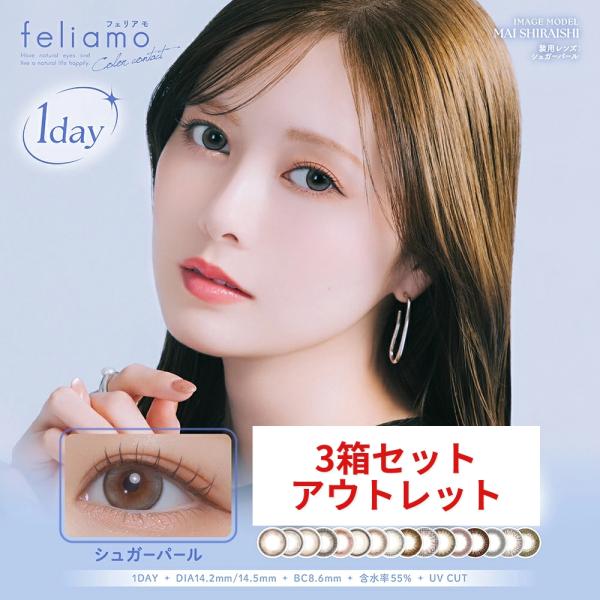 ＊フェリアモ（feliamo）ワンデー 1箱10枚入り＊●カラー：アフォガード、コーヒーゼリー、チュールブラウン、エアリーベージュ、カフェモカ、チェスナット、シアーブラック、シアーブラウン、オリーブブラウン、カプチーノ、エスプレッソ、シャイ...
