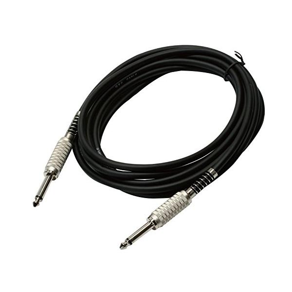 キクタニ TECH ギターコード 5m ケーブルの太さ 直径6mm TC-5 ブラック