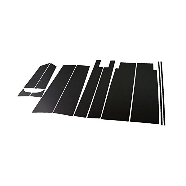 BRIGHTZ セレナ C25 超鏡面ステンレスブラックメッキピラーパネル エアロバイザー有用 12PC 【 PIL-BLA-224 】 NC25 C