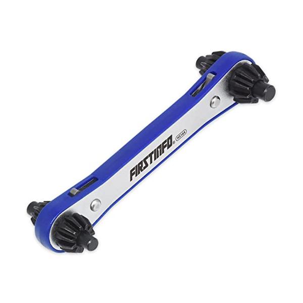 良匠 FIRSTINFO TOOLS　4in1ドリルチャックキー　ラチェット式　差し込み部直径O7mm, 6mm, 5.8mm, 5.5mm