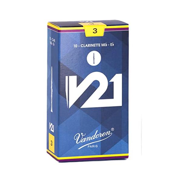 バンドーレン Vandoren E♭クラリネットリード V21硬さ : 3 (10枚入り)
