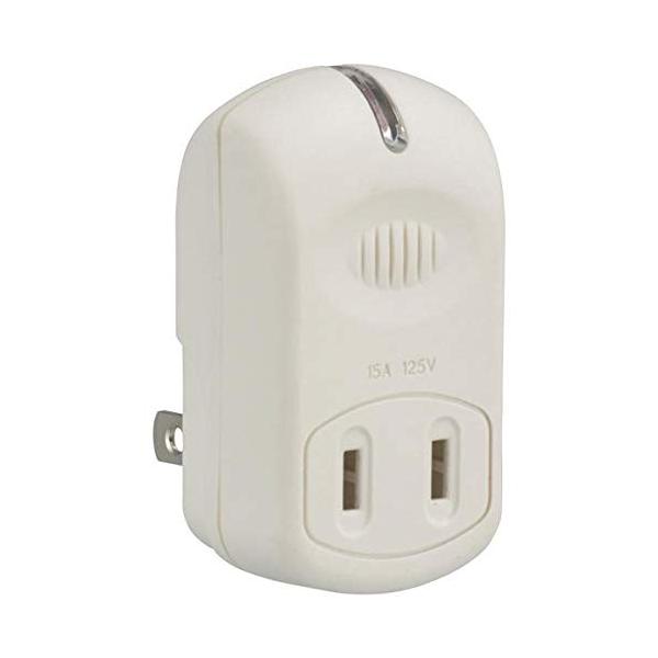 他サイト： オーム(OHM) 電源タップ 強力雷ガード 1個口 白 HS-TM1MK3PBT-W 00-5090の商品画像
