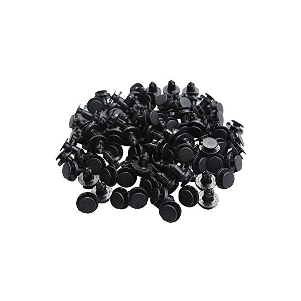 Dihooトリムクリップ 8mm 100個入り クリップ 内装 リベット ファスナー リテーナー プラスチック製 自動車 マツダ/トヨタ/スズキに対応