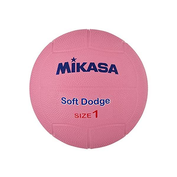 ミカサ(MIKASA) ソフト ドッジボール 1号 (幼児~小学生向け) ピンク STD-1SR-P 推奨内圧0.15(kgf/?)