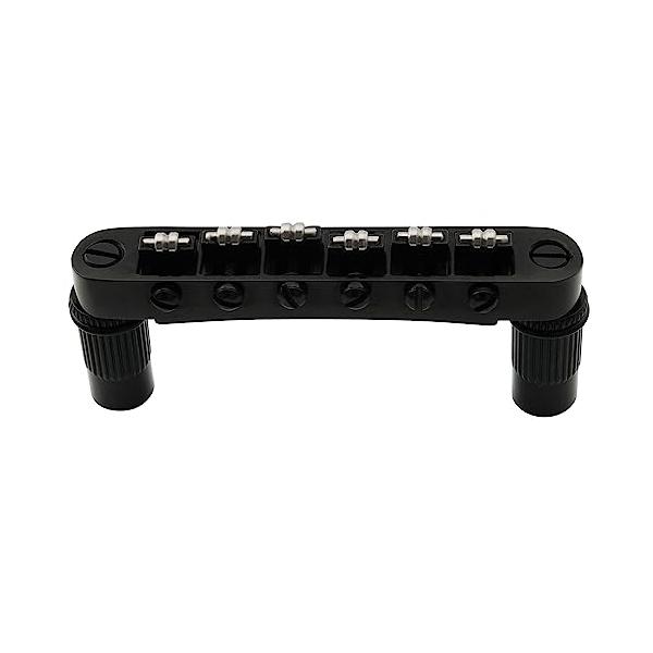 Musiclily Pro Tune-O-Matic ロッキング ローラーブリッジ Les Paul LP SGエレクトリックギター用、ブラック