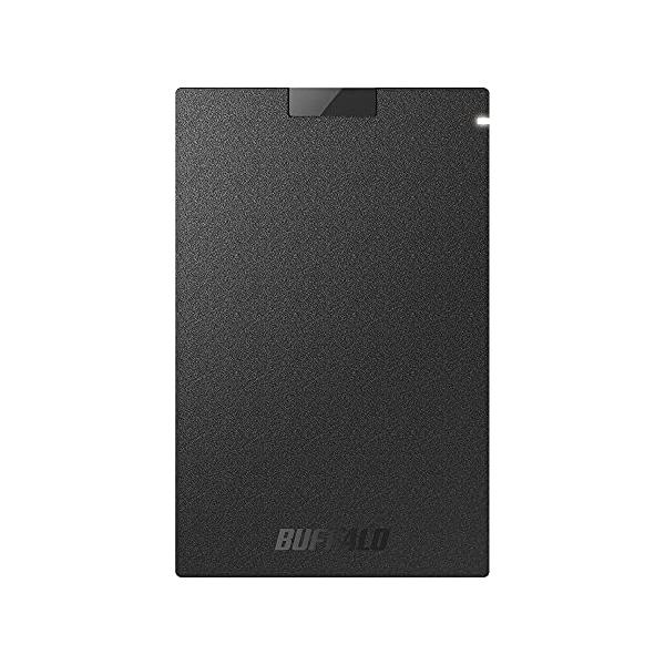 BUFFALO (バッファロー) USB 3.2(Gen 1)対応 外付けポータブルSSD 1TB(簡易パッケージ) (PS5/ PS4/ PS4 PRO 動作確認済) SSD-PG1.0U3-BC/ N 返品種別A