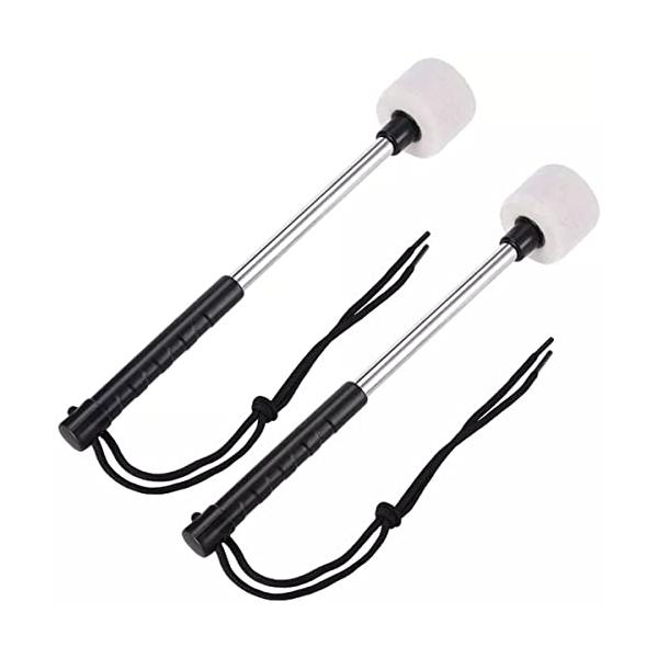 他サイト： TOMMYFIELD マレットドラム 打楽器 バスドラムマレット バスドラム ティンパニ スティック ホワイトの商品画像