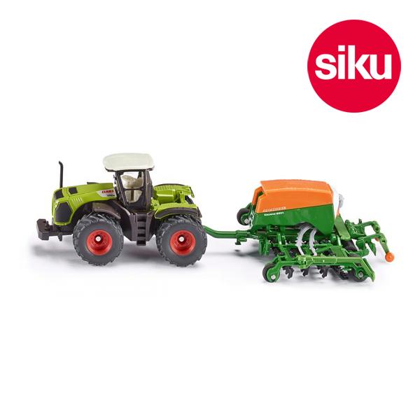 ボーネルンド Siku ジク 輸入ミニカー 1826 Claas クラース トラクター アマゾン種まき機付き 1/87