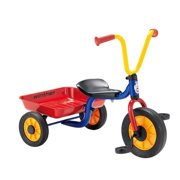 ボーネルンド三輪車 荷台付き Winther ボーネルンド ペリカン三輪車 Vハンドル カラー荷台付 winther