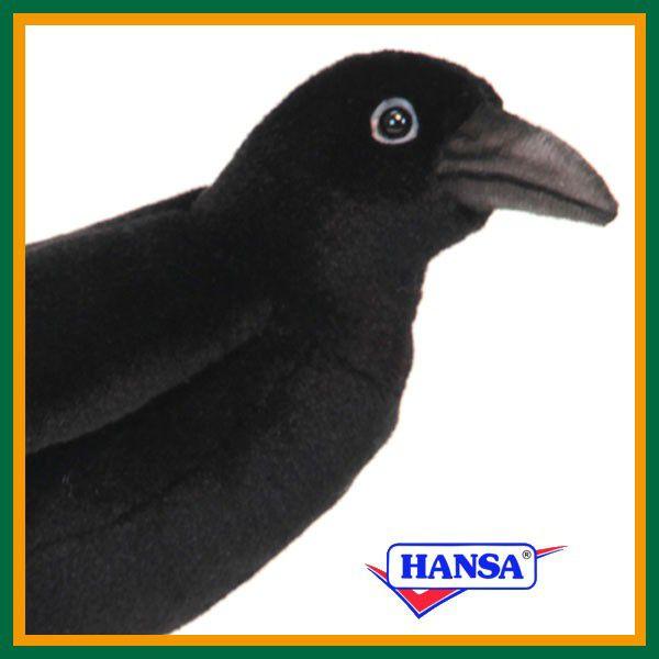 HANSA ハンサ ぬいぐるみ 6266 カラス BLACK CROW