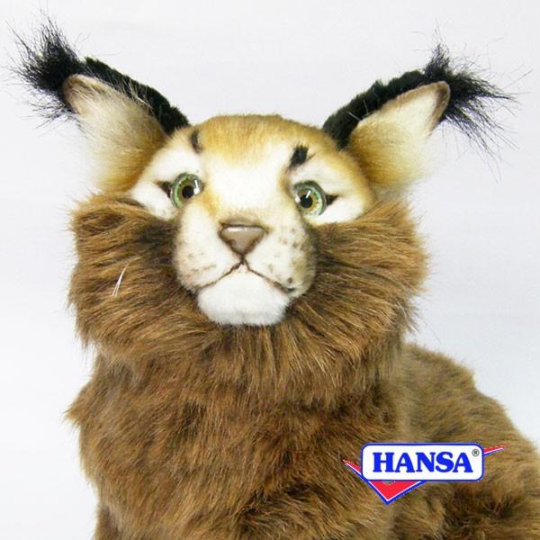 HANSA ハンサ　ネコ　ぬいぐるみ　中古品 HANSA（ぬいぐるみ） HANSA ハンサ ぬいぐるみ 7047 カラカル 猫