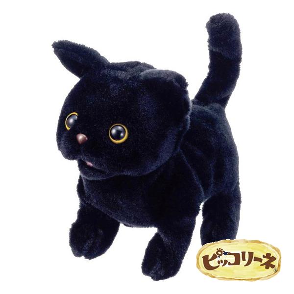 ●イワヤ製玩具 ピッコリーネ トリッキーキャットは、しっぽフリフリの動きがかわいい ペット感覚で楽しめる仔猫の電動動物です。トコトコ尻尾をゆらしながら前進し、立ち止まって尻尾を激しく振り、次は鳴きながら伏せのアクションをするクロネコの電動玩...